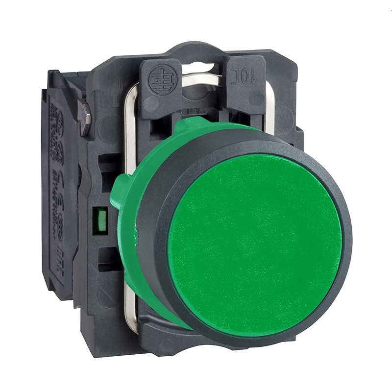 Pulsador rasante  verde 1NA XB5